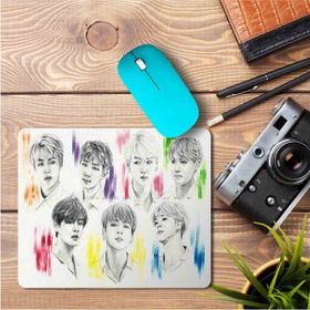 Art Hediye Bts Renkli Yeni Tasarım 23x19 cm Mouse Pad