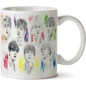 Art Hediye Bts Renksel Tasarım İki Tarafı Baskılı Kupa