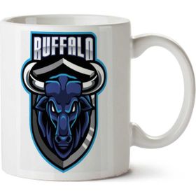 Art Hediye Buffalo İki Tarafı Baskılı Beyaz Kupa