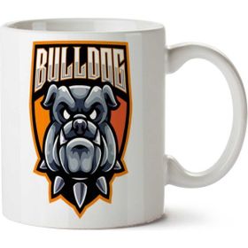 Art Hediye Bulldog Arma İki Tarafı Baskılı Beyaz Kupa
