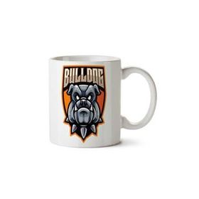 Art Hediye Bulldog Arma İki Tarafı Baskılı Beyaz Kupa