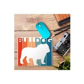 Art Hediye Bulldog Funny Cute Baskılı 23x19 cm Mouse Pad