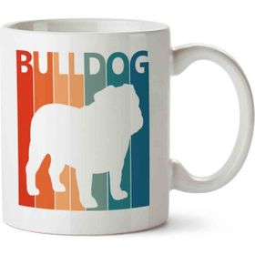 Art Hediye Bulldog Funny Cute İki Tarafı Baskılı Kupa Bardak