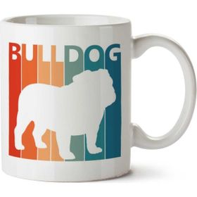 Art Hediye Bulldog Funny Cute İki Tarafı Baskılı Kupa Bardak