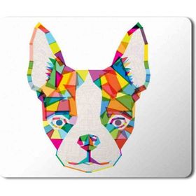 Art Hediye Bulldog Rainbow Baskılı 23x19 cm Mouse Pad