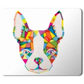 Art Hediye Bulldog Rainbow Baskılı 23x19 cm Mouse Pad