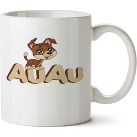 Art Hediye Cachorrinho Fofinho İki Tarafı Baskılı Beyaz Kupa