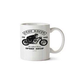 Art Hediye Cafe Racer 2.0 Speed Shop İki Tarafı Baskılı Beyaz Kupa