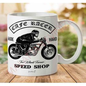 Art Hediye Cafe Racer iki Tarafı Baskılı Kupa Bardak