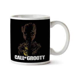 Art Hediye Call Of Grooty Guardians Of The Galaxy Iki Tarafı Baskılı Kupa Bardak