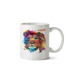 Art Hediye Camisa King Aslan İki Tarafı Baskılı Beyaz Kupa
