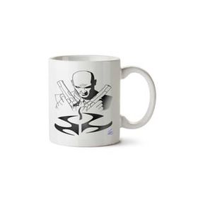 Art Hediye Camiseta Hitman Agent 47 İki Tarafı Baskılı Beyaz Kupa