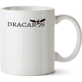 Art Hediye Camisetas De Manga Curta Dracaros İki Tarafı Baskılı Beyaz Kupa