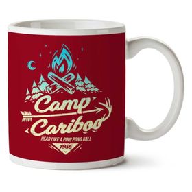 Art Hediye Camp Cariboo Ping Pong Ball Head Iki Tarafı Baskılı Kupa Bardak