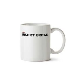 Art Hediye Canal Insert Break İki Tarafı Baskılı Beyaz Kupa