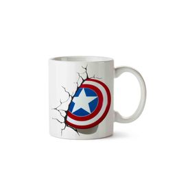 Art Hediye Captain America Baskılı Kupa Bardak