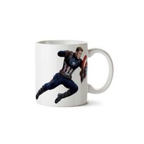 Art Hediye Captain America Marvel 3 İki Tarafı Baskılı Beyaz Kupa