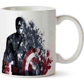Art Hediye Captain America Marvel Baskılı Kupa Bardak