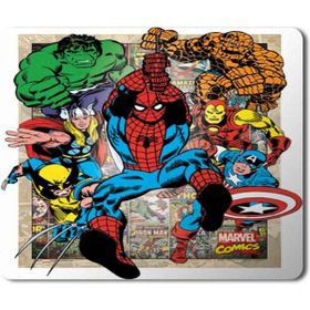 Art Hediye Captain America Marvel Hulk Spiderman Baskılı 23x19 cm Mouse Pad