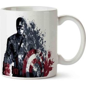 Art Hediye Captain America Marvel İki Tarafı Baskılı Kupa Bardak