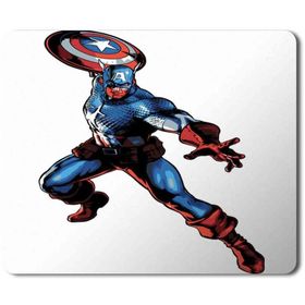 Art Hediye Captain America Masvel Capcom Baskılı 23x19 cm Mouse Pad