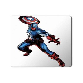 Art Hediye Captain America Masvel Capcom Baskılı 23x19 cm Mouse Pad