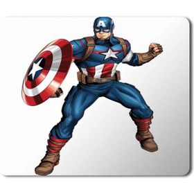 Art Hediye Captain America Super Hero Baskılı 23x19 cm Mouse Pad