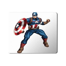 Art Hediye Captain America Super Hero Baskılı 23x19 cm Mouse Pad
