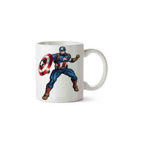 Art Hediye Captain America Super Hero Baskılı Kupa Bardak