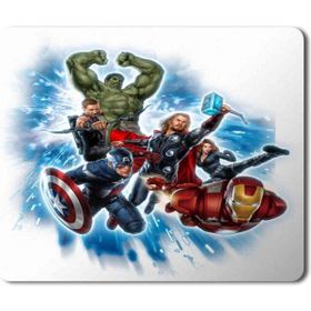 Art Hediye Captain America Thor Hulk Superhero Avengers Baskılı 23x19 cm Mouse Pad