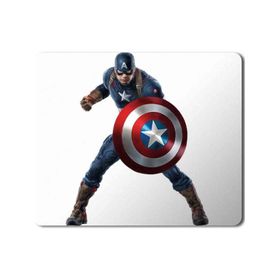 Art Hediye Captain Amerika Kalkan Baskılı 23x19 cm Mouse Pad