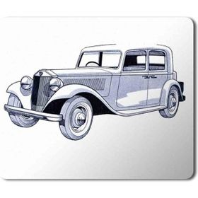 Art Hediye Carro Vintage Baskılı 23x19 cm Mouse Pad