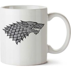 Art Hediye Casa Starck Game of Trhones İki Tarafı Baskılı Beyaz Kupa