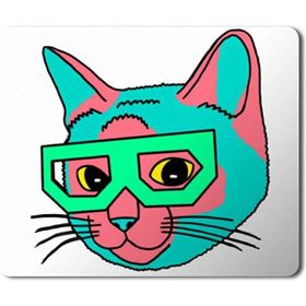 Art Hediye Cat+ 2 Baskılı 23x19 cm Mouse Pad