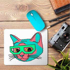 Art Hediye Cat+ Baskılı 23x19 cm Mouse Pad