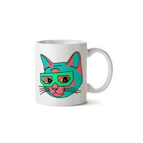 Art Hediye Cat İki Tarafı Baskılı Kupa Bardak