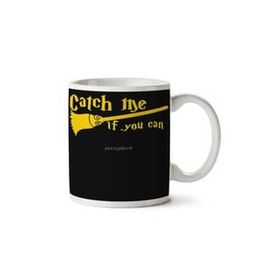 Art Hediye Catch Me If You Can Wizard Broomstick Magic! Iki Tarafı Baskılı Kupa Bardak