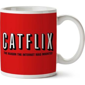 Art Hediye Catflix The Reason The Internet İki Tarafı Baskılı Kupa Bardak