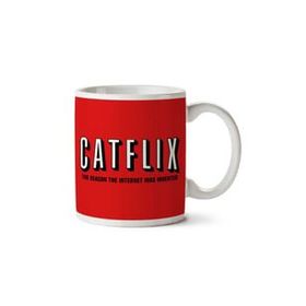 Art Hediye Catflix The Reason The Internet İki Tarafı Baskılı Kupa Bardak