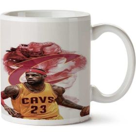 Art Hediye Cavs 23 Basketbol İki Tarafı Baskılı Kupa Bardak