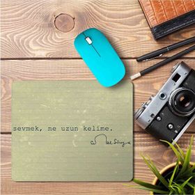 Art Hediye Cemal Süreya Sevmek Baskılı 23x19 cm Mouse Pad