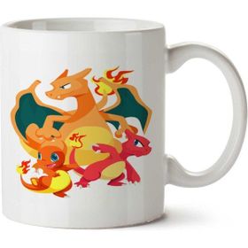 Art Hediye Charmander Evolutions İki Tarafı Baskılı Kupa Bardak