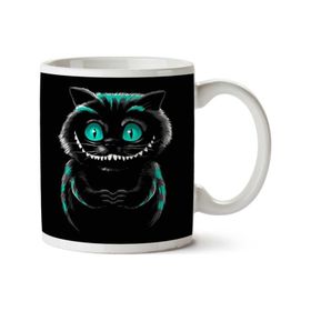 Art Hediye Cheshire Kedisi Alice In Wonderland Iki Tarafı Baskılı Kupa Bardak