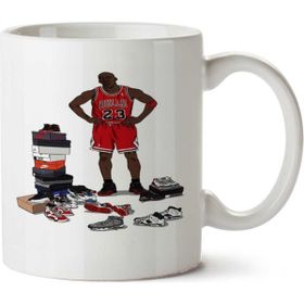 Art Hediye Chicago Bulls Michael Jordan İki Tarafı Baskılı Kupa Bardak
