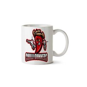 Art Hediye Chilli Gunners Kırmızı Biber İki Tarafı Baskılı Kupa Bardak