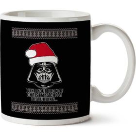 Art Hediye Christmas Cheer Darth Vader Star Wars Christmas Knit Iki Tarafı Baskılı Kupa Bardak