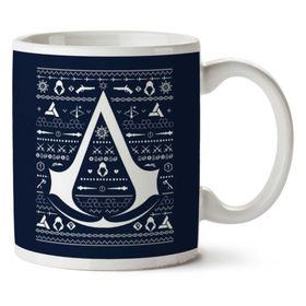 Art Hediye Christmas Knit Assassins Creed Iki Tarafı Baskılı Kupa Bardak