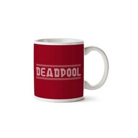 Art Hediye Christmas Knit Deadpool Whıte Iki Tarafı Baskılı Kupa Bardak