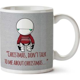 Art Hediye Christmas Marvin The Paranoid Android Hitchhikers Guide To The Galaxy Iki Tarafı Baskılı Kupa Bardak