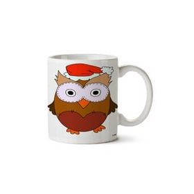 Art Hediye Christmas Owl İki Tarafı Baskılı Kupa Bardak